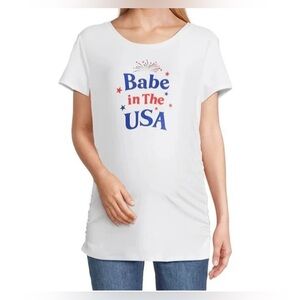 NWT - Darling Printed Maternity Tee